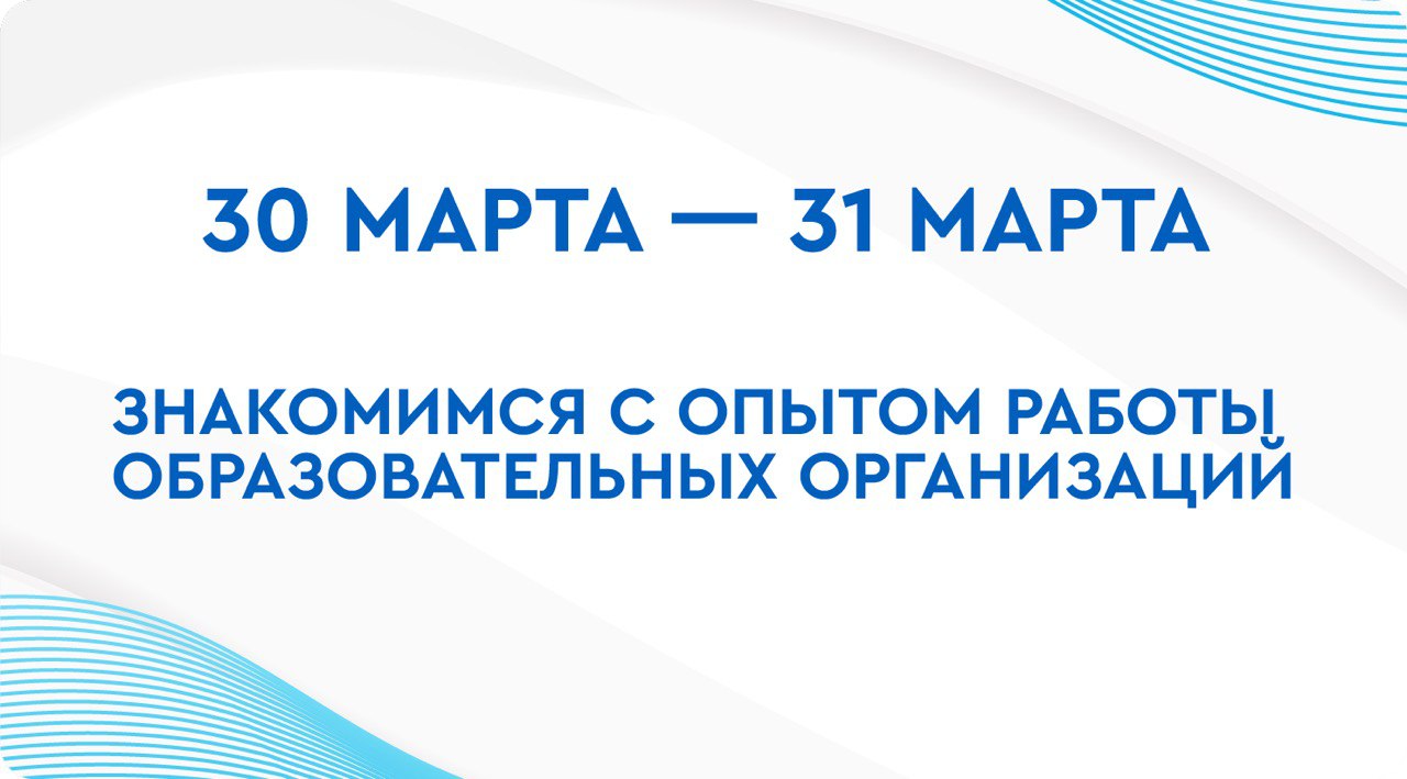 Знакомимся с опытом работы образовательных организаций